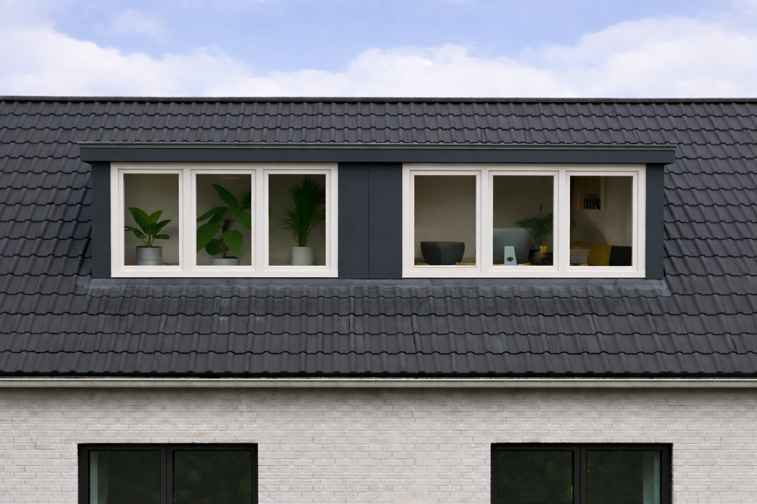 Moderne klassieke dakkapel van 7 meter