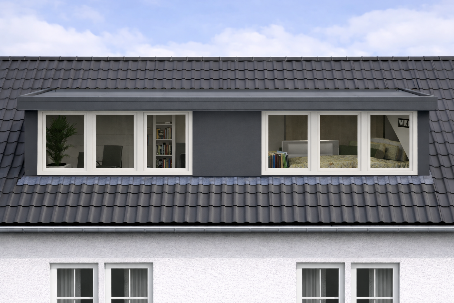 Moderne standaard dakkapel 7 meter