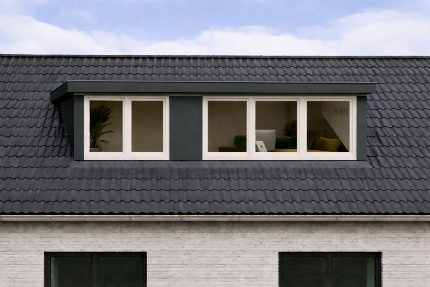 Moderne klassieke dakkapel van 6 meter