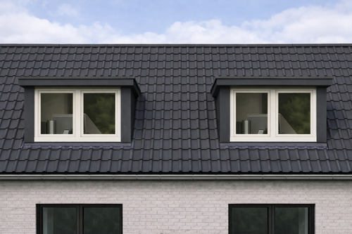 Moderne klassieke dakkapel van 1 meter