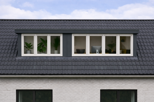 Moderne klassieke dakkapel van 8 meter